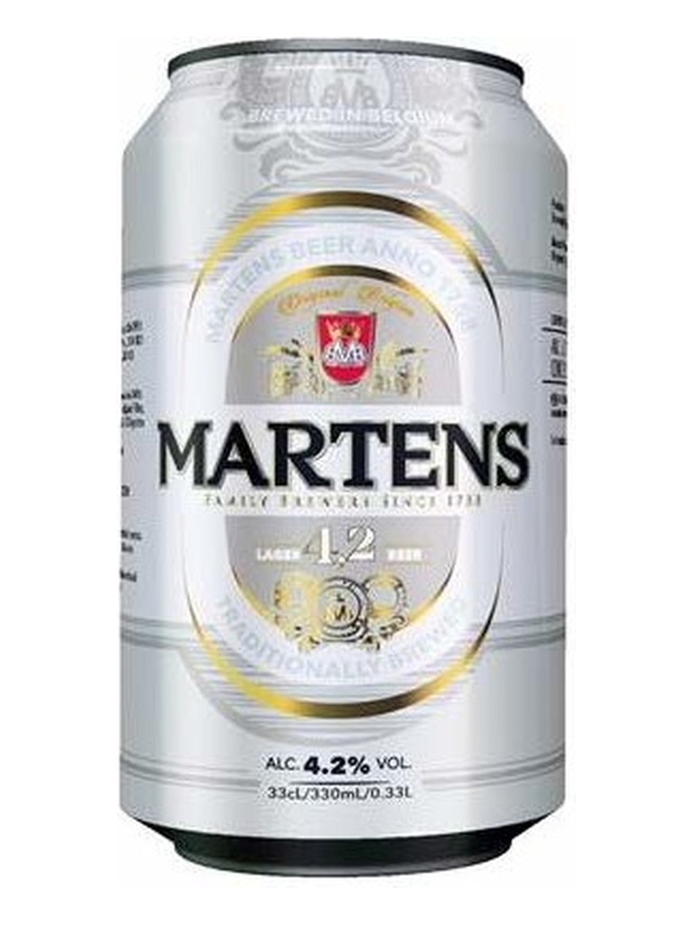 [33520] Martens Lager 4,2% Lata 0,330 lt Cerveza Rubia