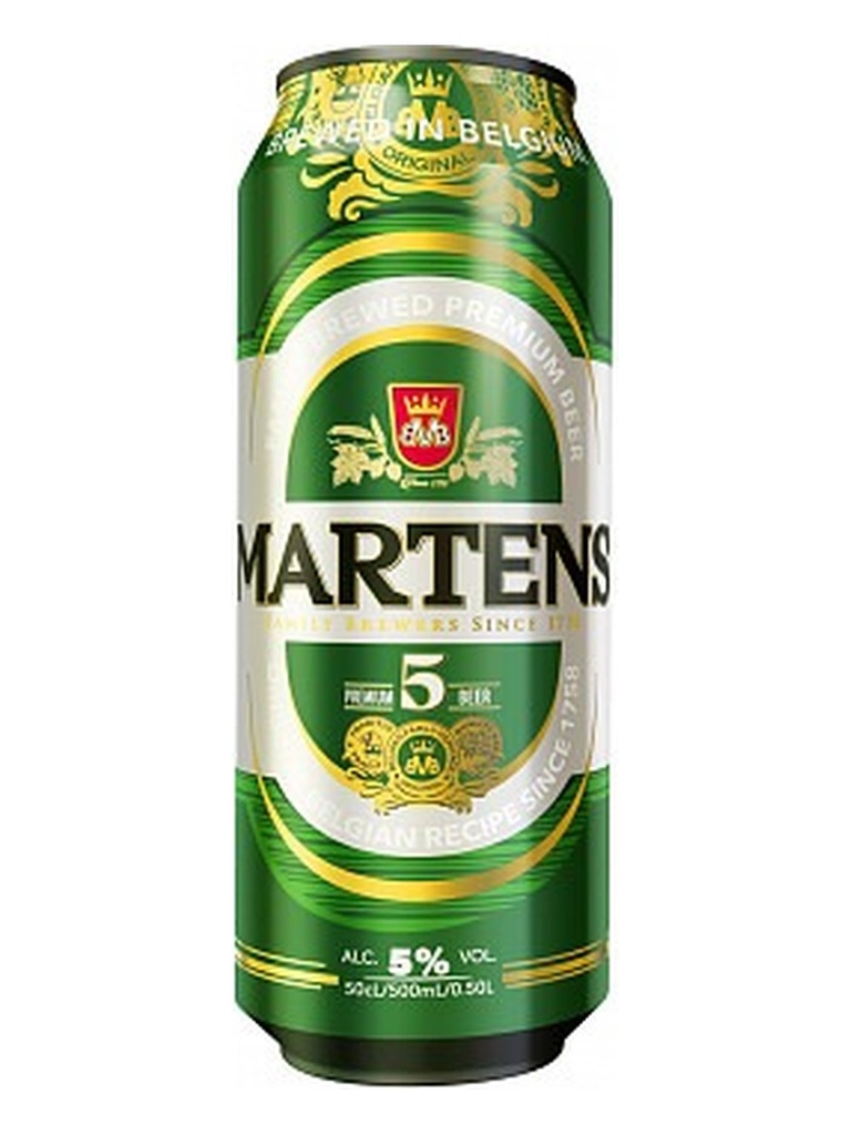 [33580] Martens Premium 5% Lata 0,50 lt Cerveza Rubia